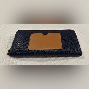 Lauren Ralph Lauren -Lindley  Continental snap/zip wallet -leather